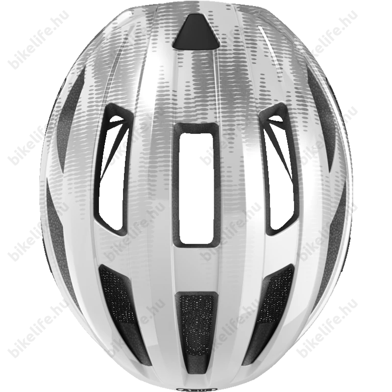 Abus Macator kerékpáros szabadidő bukósisak fehér/ezüst S, (51-55cm fejkerülethez)