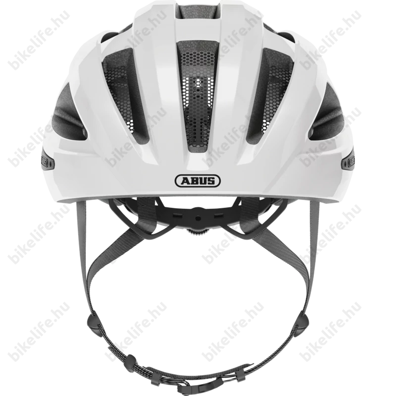 Abus Macator kerékpáros szabadidő bukósisak fehér/ezüst M-es, (52-58cm fejkerület)