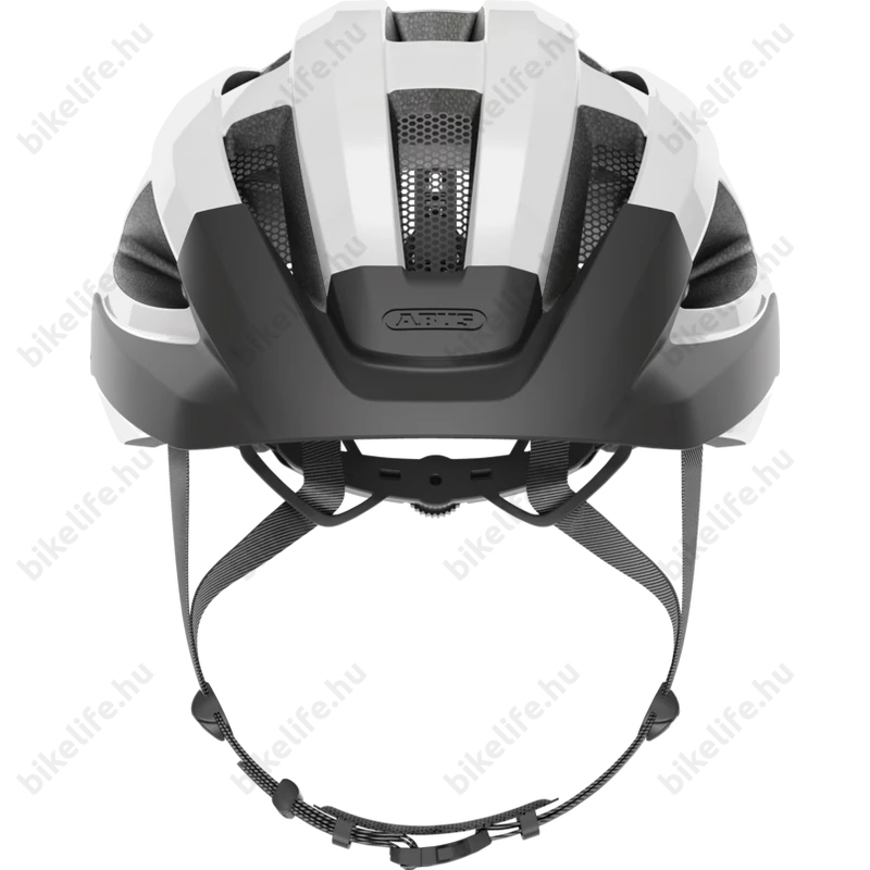 Abus Macator kerékpáros szabadidő bukósisak fehér/ezüst M-es, (52-58cm fejkerület)