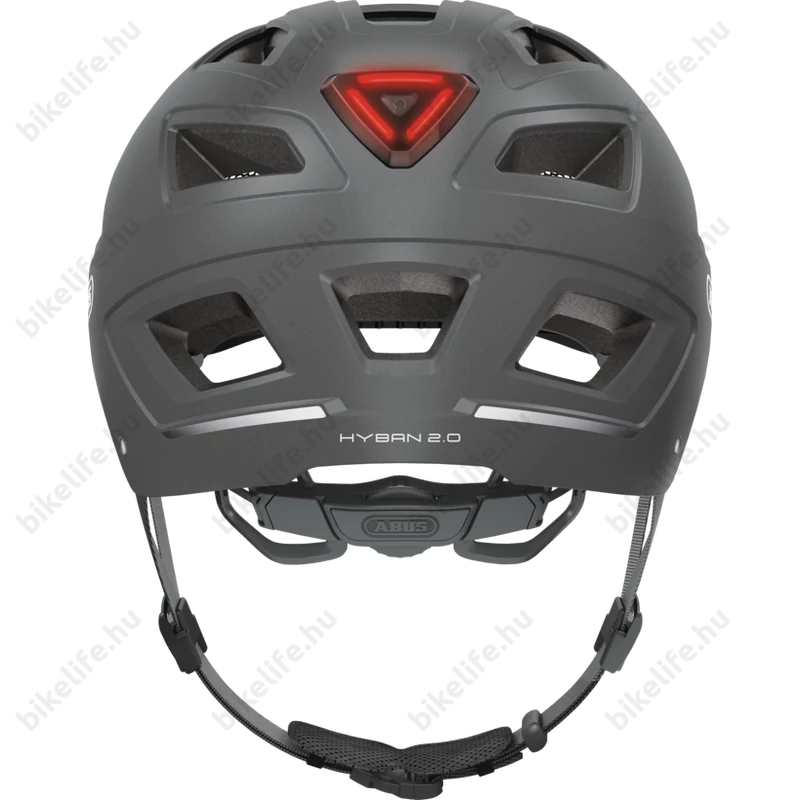 Abus Hyban 2.0 bukósisak LED csíkkal, fekete, XL-es
