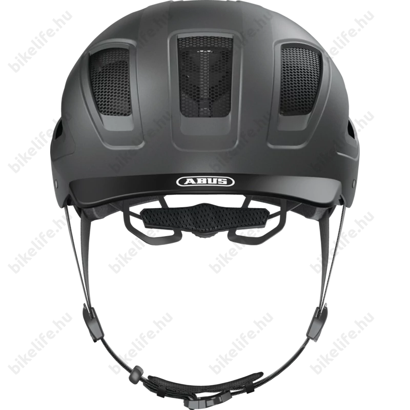 Abus Hyban 2.0 bukósisak LED csíkkal, fekete, XL-es