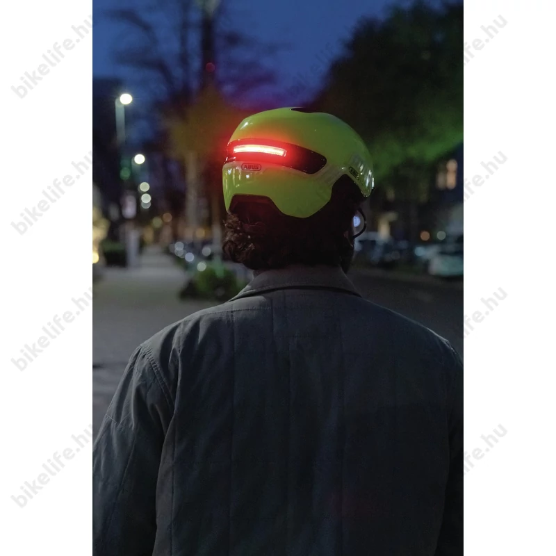 Abus HUD-Y felnőtt városi bukósisak In-Mold, mágneses hátsó lámpa, titán M (54-58cm)