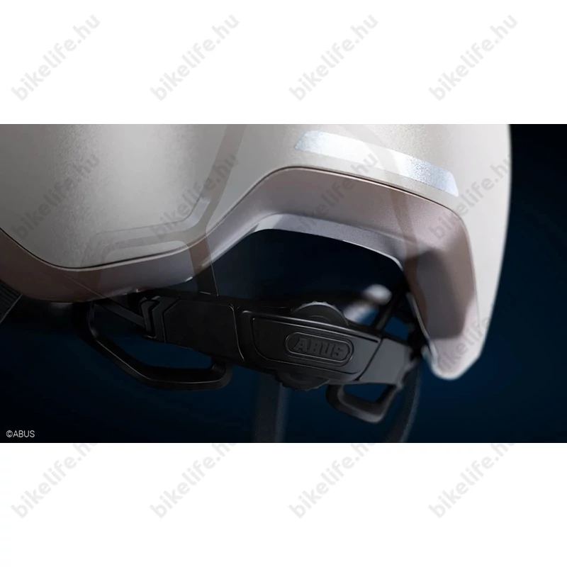 Abus HUD-Y felnőtt városi bukósisak In-Mold, mágneses hátsó lámpa, titán M (54-58cm)
