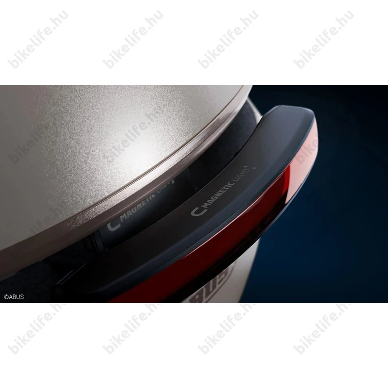 Abus HUD-Y felnőtt városi bukósisak In-Mold, mágneses hátsó lámpa, titán L (57-61cm)