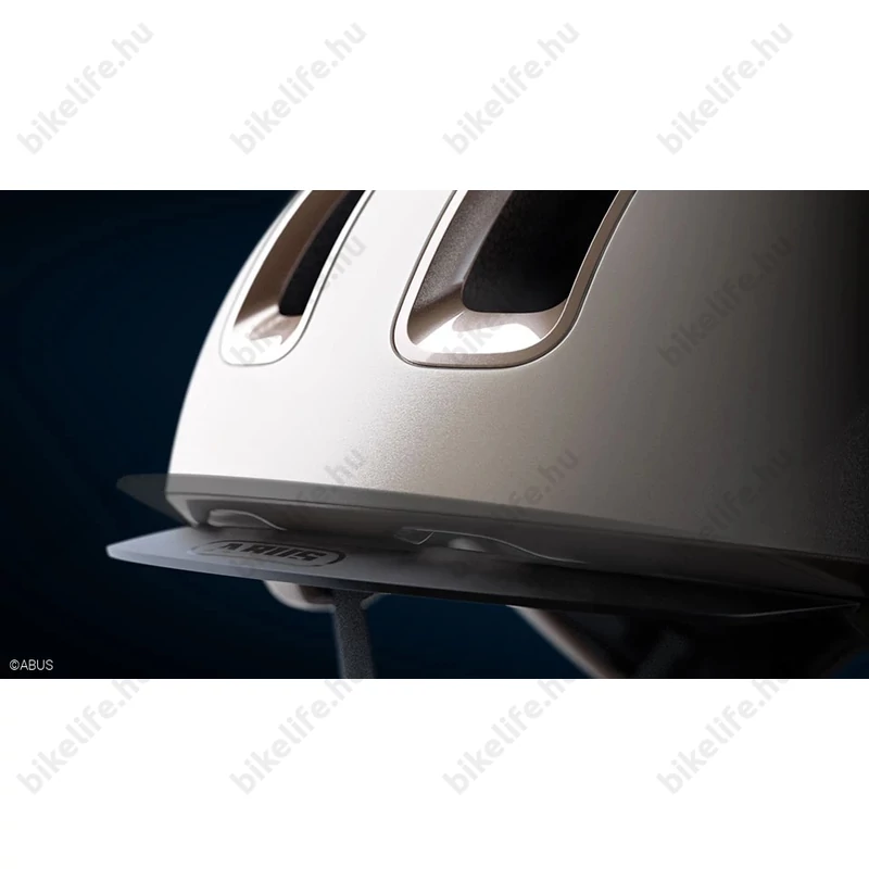 Abus HUD-Y felnőtt városi bukósisak In-Mold, mágneses hátsó lámpa, titán L (57-61cm)