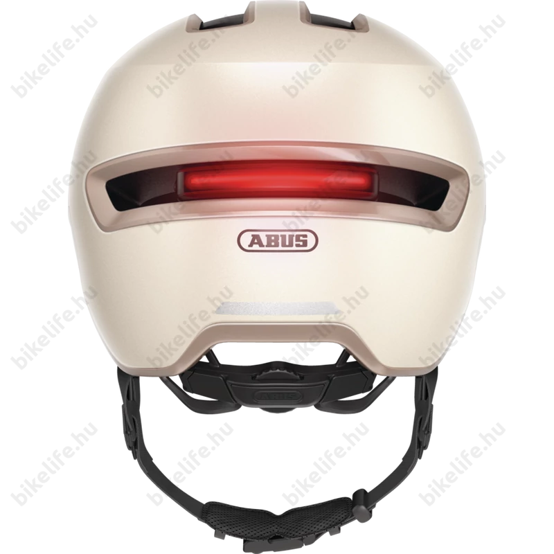 Abus HUD-Y felnőtt városi bukósisak In-Mold, mágneses hátsó lámpa, pezsgő-arany M (54-58cm)