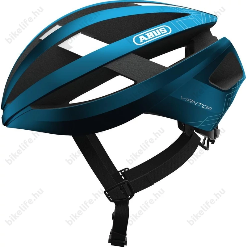 Abus Viantor Road kerékpáros bukósisak M-es 54-58cm acél kék
