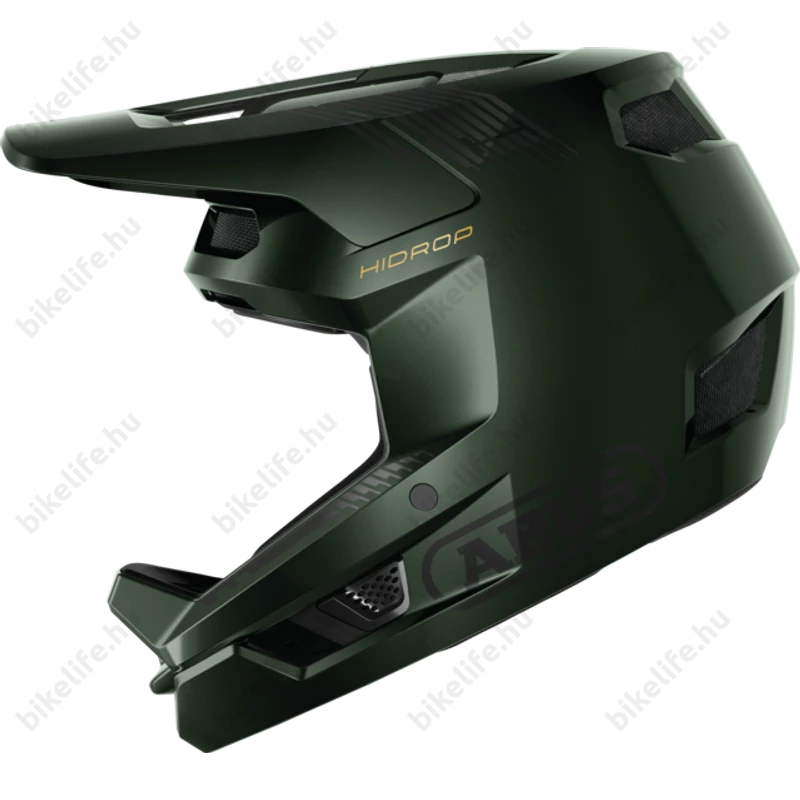 ABUS HiDrop fullface kerékpáros bukósisak moss green M-es, 57-58cm fejkerületre