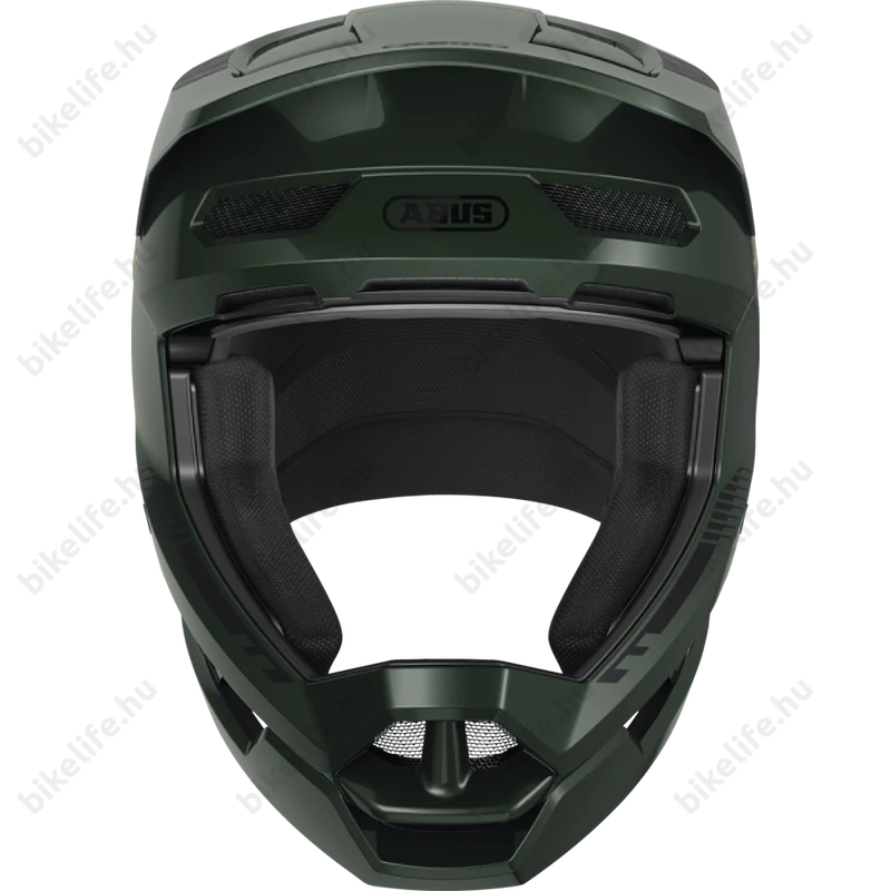 ABUS HiDrop fullface kerékpáros bukósisak moss green M-es, 57-58cm fejkerületre