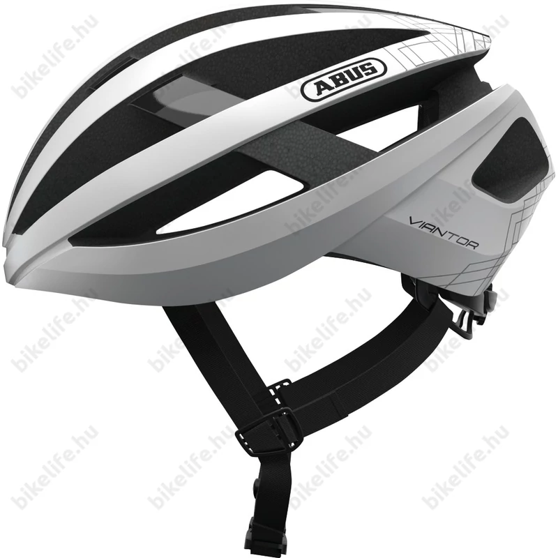 Abus Viantor Road kerékpáros bukósisak L-es 58-62cm polar fehér