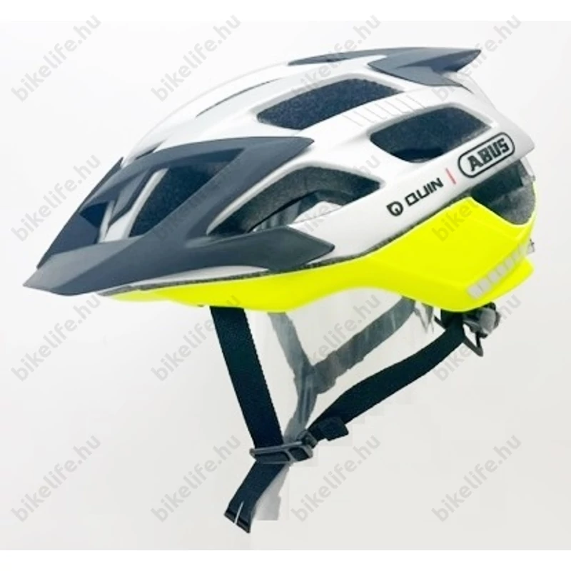 Abus Moventor Quin MTB bukósisak esésérzékelővel, M-es 52-57 cm szürke/neonsárga
