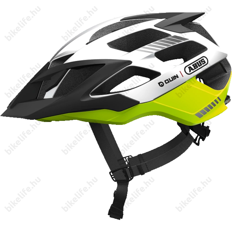 Abus Moventor Quin MTB bukósisak esésérzékelővel, L-es 57-61 cm, szürke/neonsárga