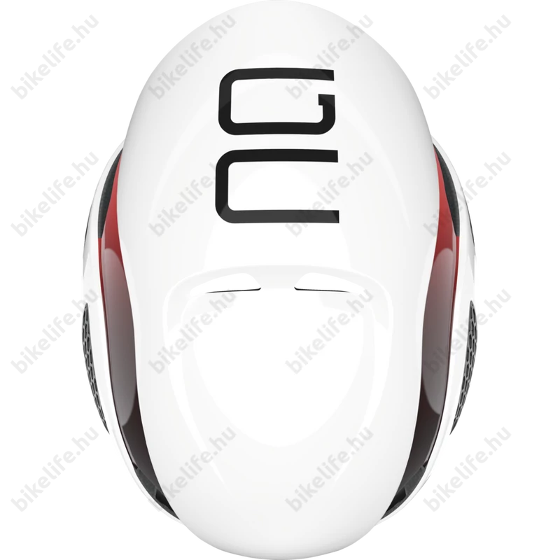 Abus Gamechanger országúti bukósisak L-es (59-62cm-es fejkörmérethez), fehér/piros