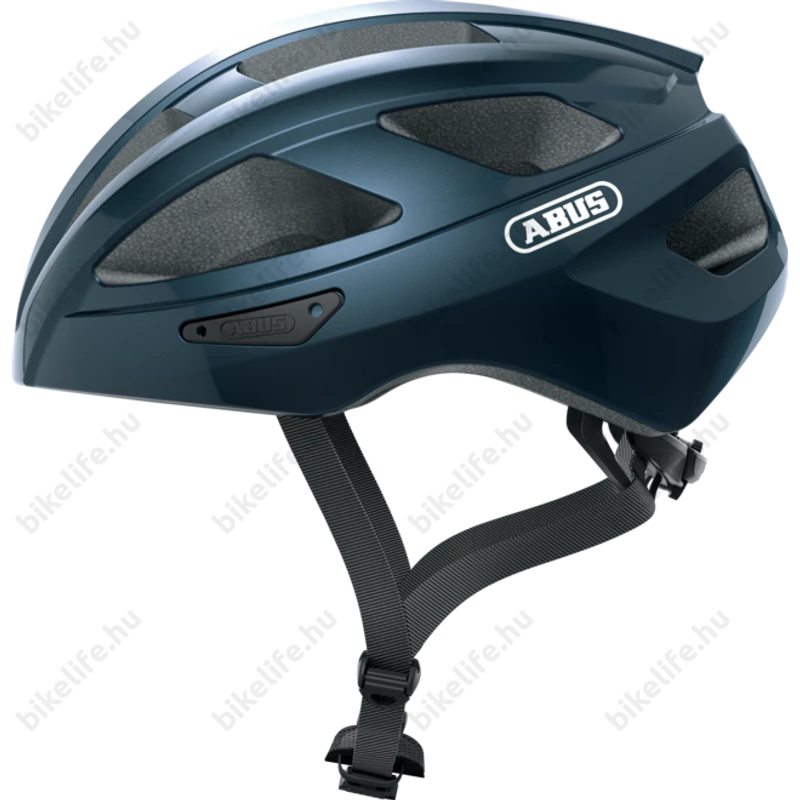 Abus Macator kerékpáros szabadidő bukósisak midnight kék S-es, (51-55cm fejkerület)