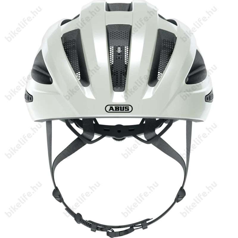 Abus Macator kerékpáros szabadidő bukósisak pearl white S-es, (51-55cm fejkerület)