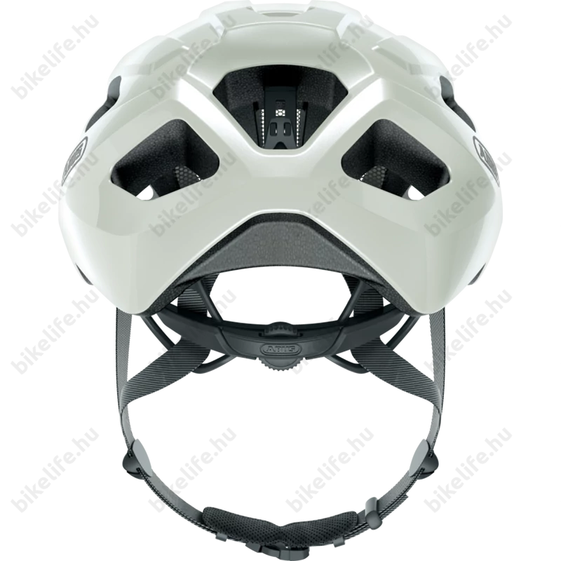 Abus Macator kerékpáros szabadidő bukósisak pearl white S-es, (51-55cm fejkerület)