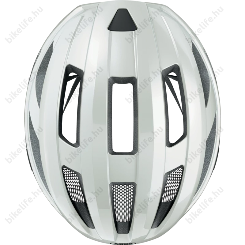Abus Macator kerékpáros szabadidő bukósisak pearl white S-es, (51-55cm fejkerület)