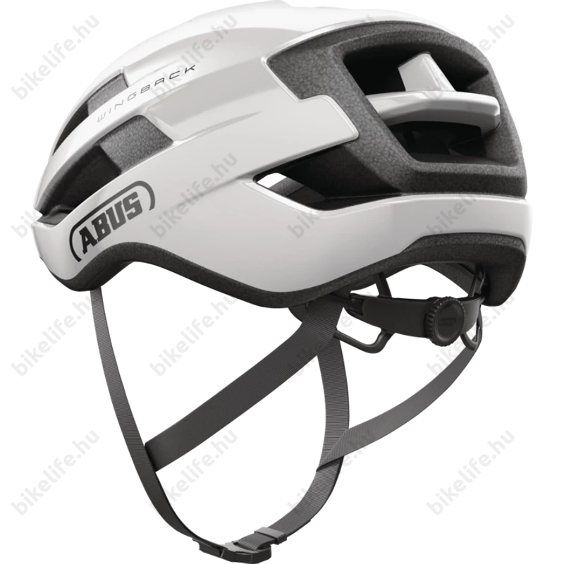 Abus Wingback kerékpáros országúti bukósisak Shiny White M-es 54-58cm fejkerületre