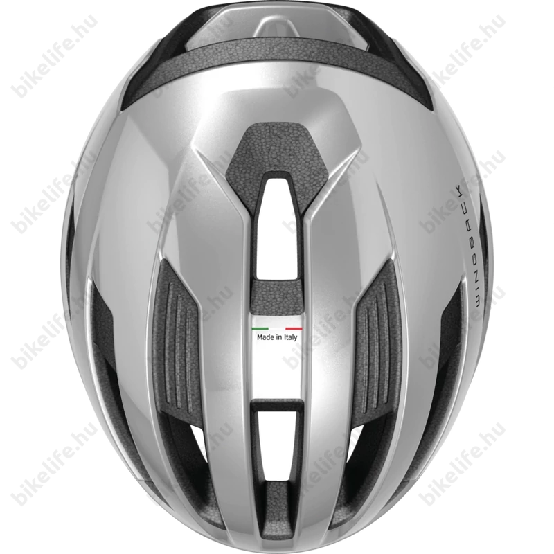 Abus Wingback kerékpáros országúti bukósisak Gleam Silver L-es 57-61cm fejkerületre