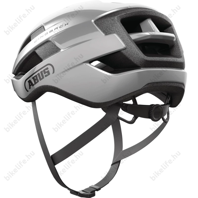 Abus Wingback kerékpáros országúti bukósisak Gleam Silver L-es 57-61cm fejkerületre
