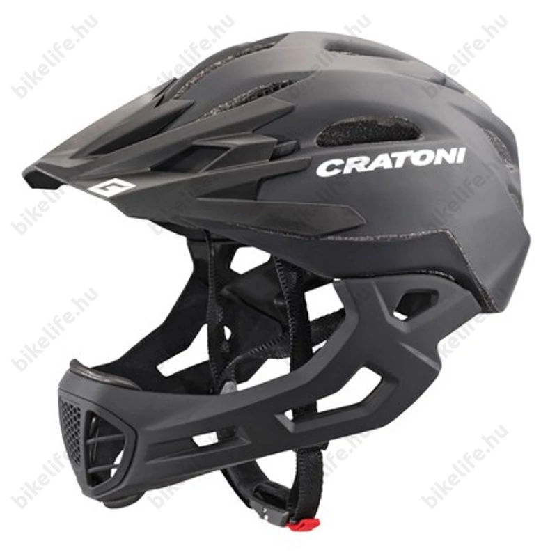 Cratoni C-Maniac fullface felnőtt bukósisak matt-fekete L-XL, 58-61cm