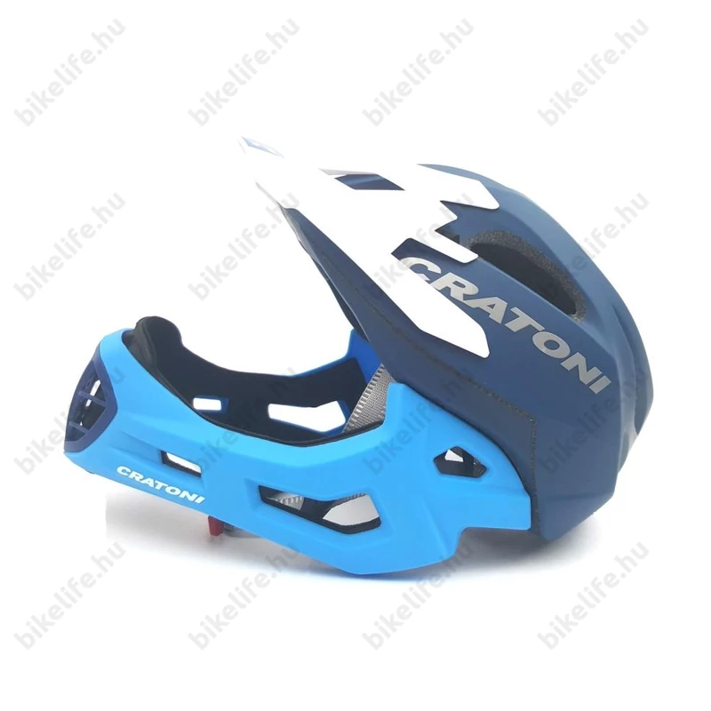 Cratoni C-Maniac fullface felnőtt bukósisak matt-indigo/sky S-M, 52-56cm