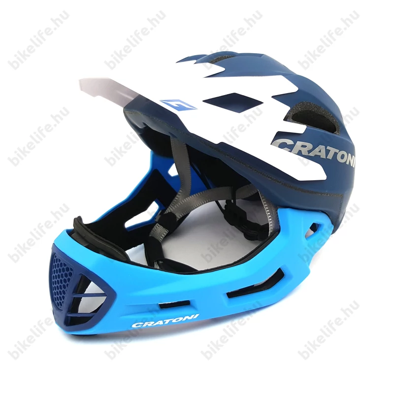 Cratoni C-Maniac fullface felnőtt bukósisak matt-indigo/sky S-M, 52-56cm