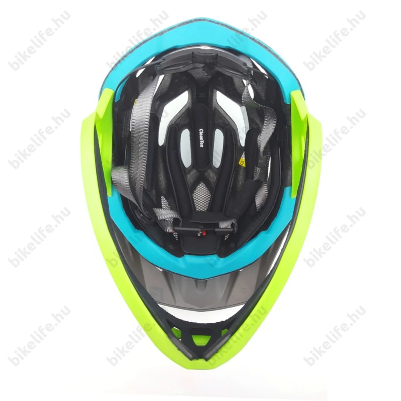 Cratoni C-Maniac fullface felnőtt bukósisak matt-ocean/lime M-L, 54-58cm