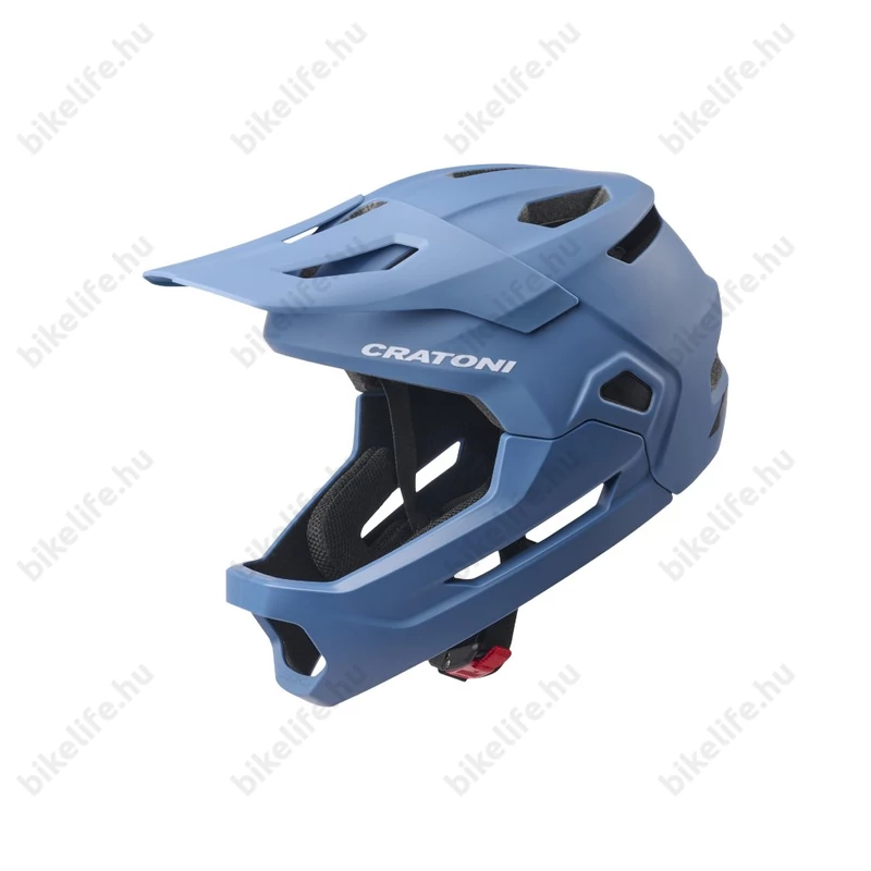 Cratoni MadCat fullface 2 az 1-ben gyerek sisak matt blue S-M méret 49-56 cm fejkerületre.