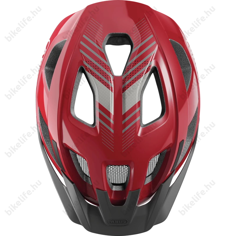 Abus Aduro 3.0 kerékpáros városi bukósisak In-Mold, blazed red S-es 51-55cm fejkerületre