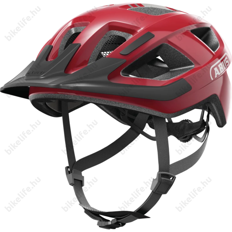 Abus Aduro 3.0 kerékpáros városi bukósisak In-Mold, blazed red L-es 58-62cm fejkerületre