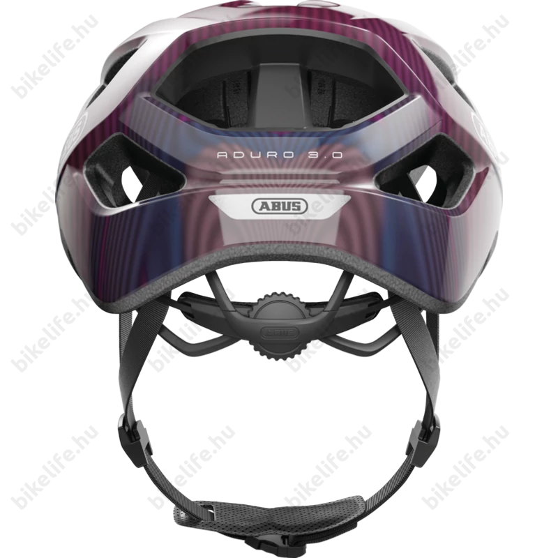 Abus Aduro 3.0 kerékpáros városi bukósisak In-Mold, purple waves M-es 52-58cm fejkerületre