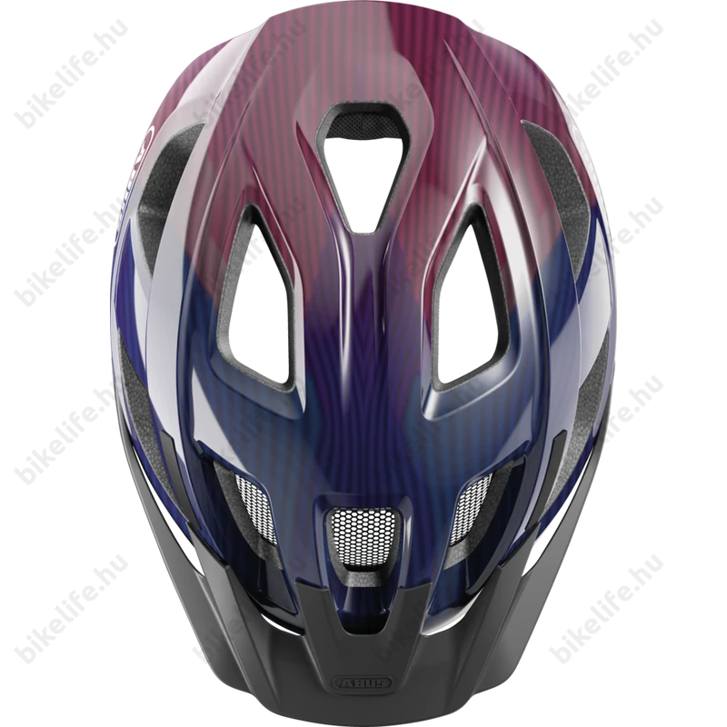 Abus Aduro 3.0 kerékpáros városi bukósisak In-Mold, purple waves M-es 52-58cm fejkerületre