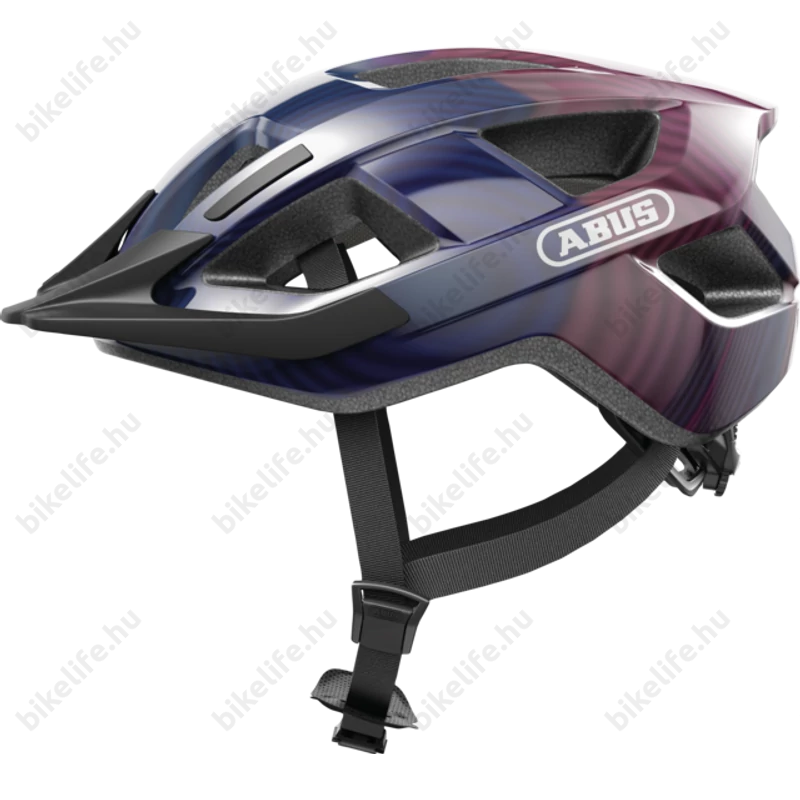 Abus Aduro 3.0 kerékpáros városi bukósisak In-Mold, purple waves L-es 58-62cm fejkerületre