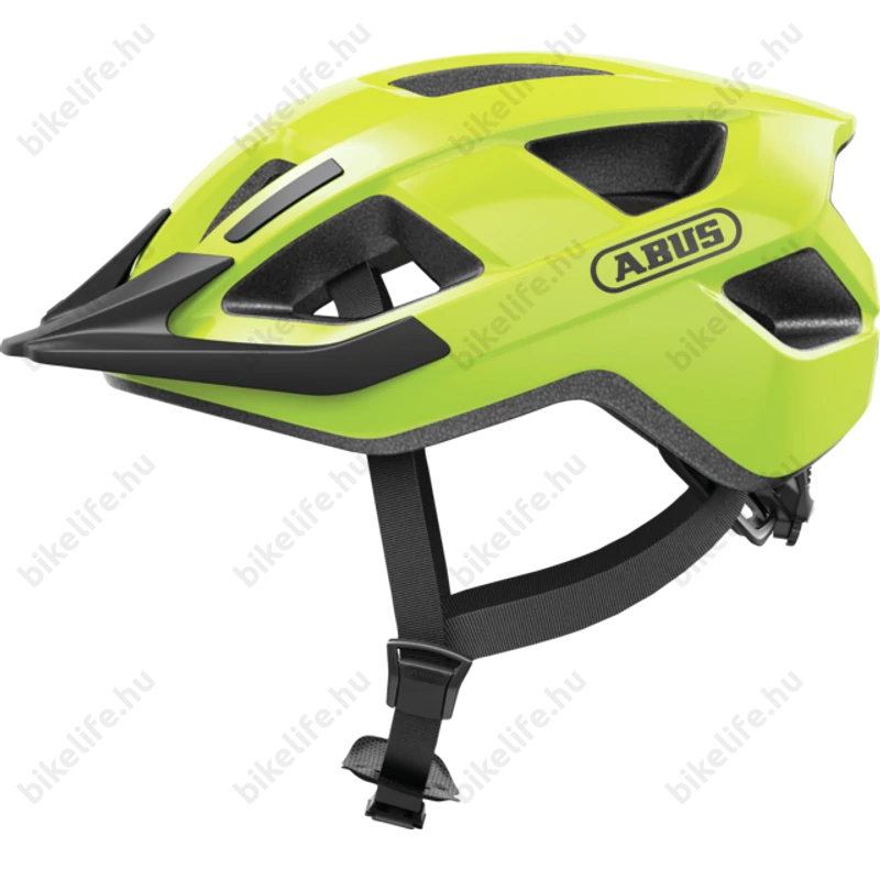 Abus Aduro 3.0 kerékpáros városi bukósisak In-Mold, signal yellow L-es 58-62cm fejkerületre