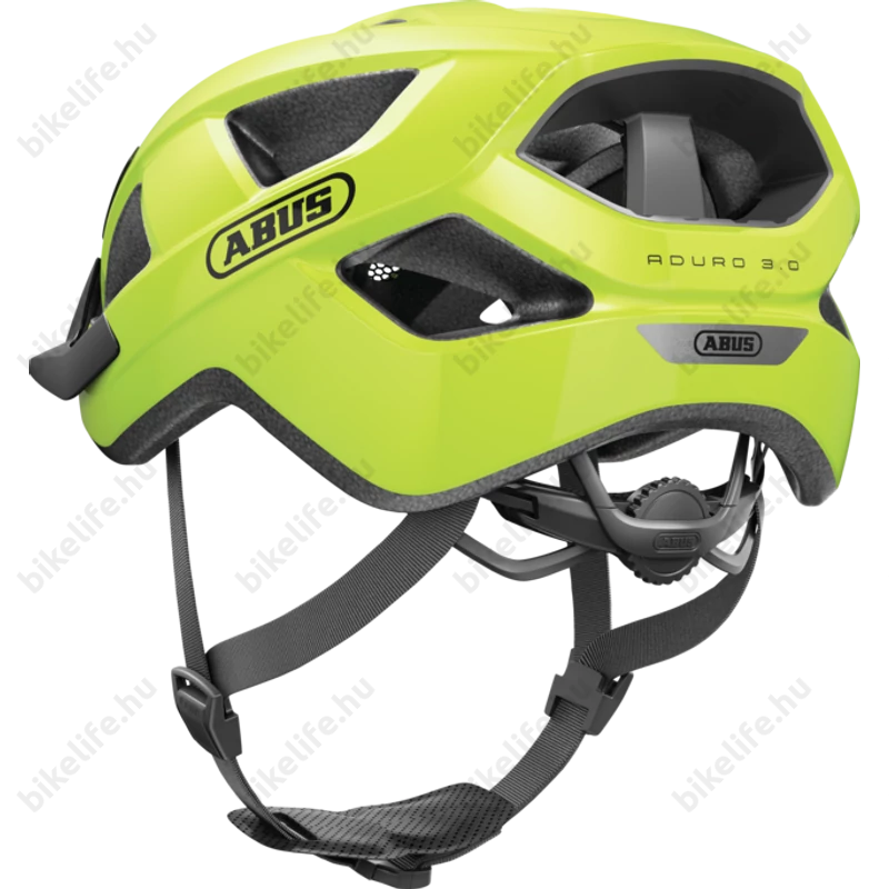 Abus Aduro 3.0 kerékpáros városi bukósisak In-Mold, signal yellow L-es 58-62cm fejkerületre