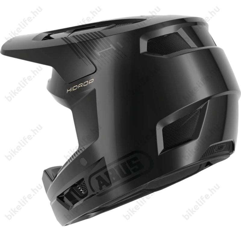 ABUS HiDrop fullface kerékpáros bukósisak shiny black XL-es, 61-62cm fejkerületre