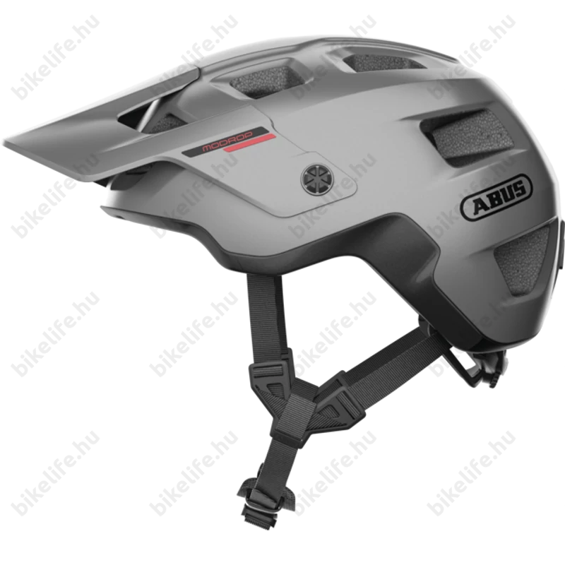 ABUS MoDrop MTB kerékpáros bukósisak Gleam Silver S-es, 51-55cm fejkerületre