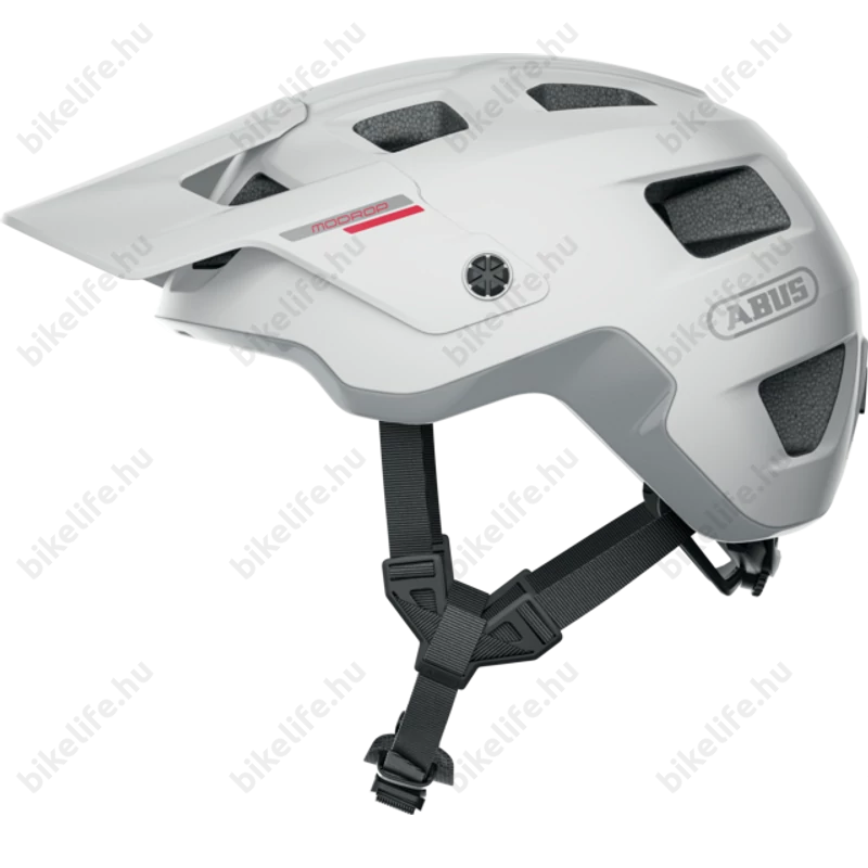 ABUS MoDrop MTB kerékpáros bukósisak polar white M-es, 54-58cm fejkerületre