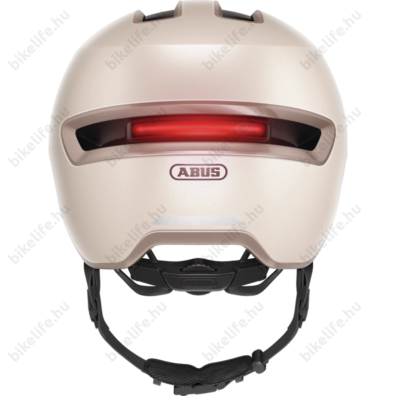 Abus HUD-Y felnőtt városi bukósisak In-Mold, mágneses hátsó lámpa, pezsgő-arany S (51-55cm)