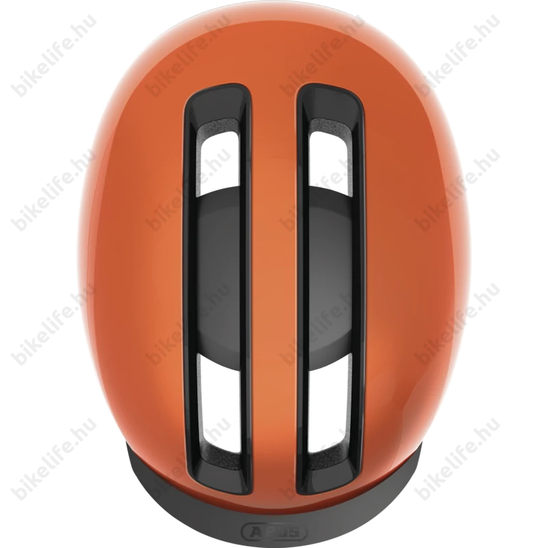 Abus HUD-Y felnőtt városi bukósisak In-Mold, mágneses hátsó lámpa, goldfish orange L (57-61cm)