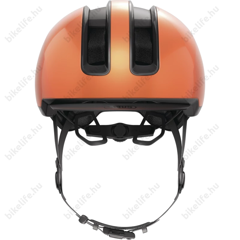 Abus HUD-Y felnőtt városi bukósisak In-Mold, mágneses hátsó lámpa, goldfish orange L (57-61cm)