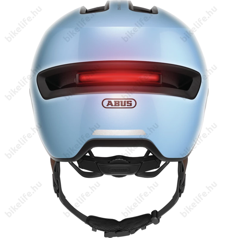 Abus HUD-Y felnőtt városi bukósisak In-Mold, mágneses hátsó lámpa, iced blue S (51-55cm)