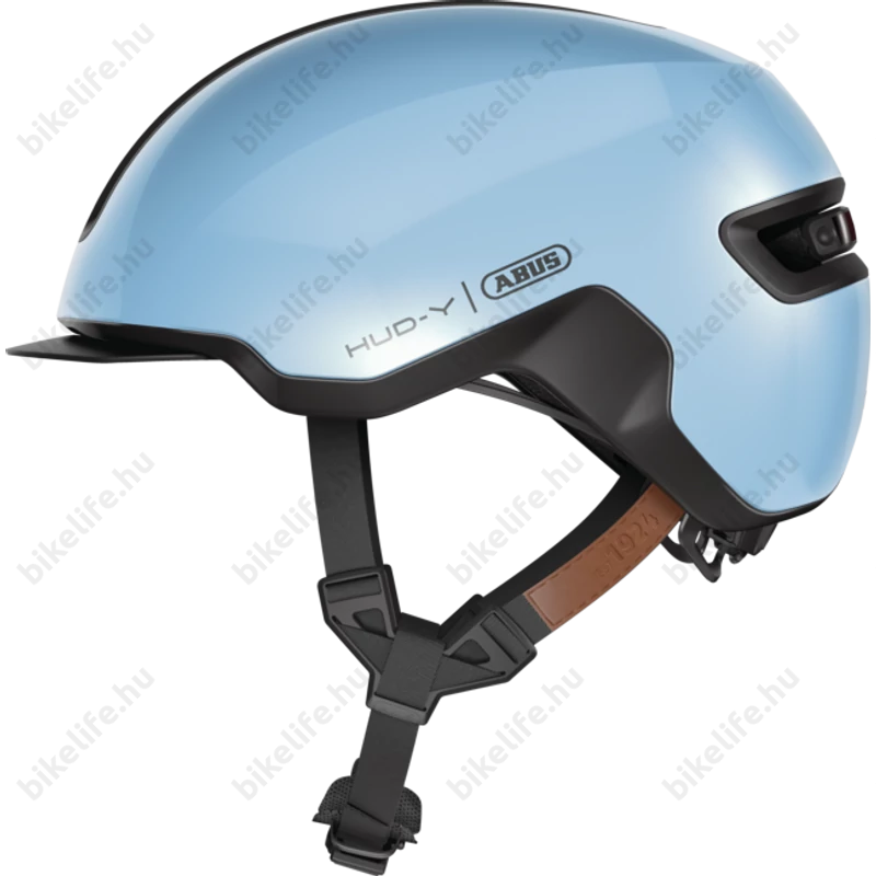 Abus HUD-Y felnőtt városi bukósisak In-Mold, mágneses hátsó lámpa, iced blue L (57-61cm)