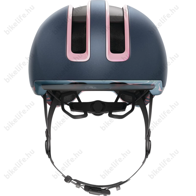 Abus HUD-Y felnőtt városi bukósisak In-Mold, mágneses hátsó lámpa, midnight blue M (54-58cm)