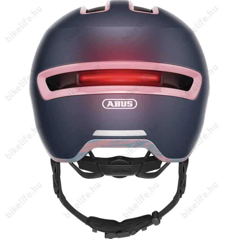 Abus HUD-Y felnőtt városi bukósisak In-Mold, mágneses hátsó lámpa, midnight blue M (54-58cm)