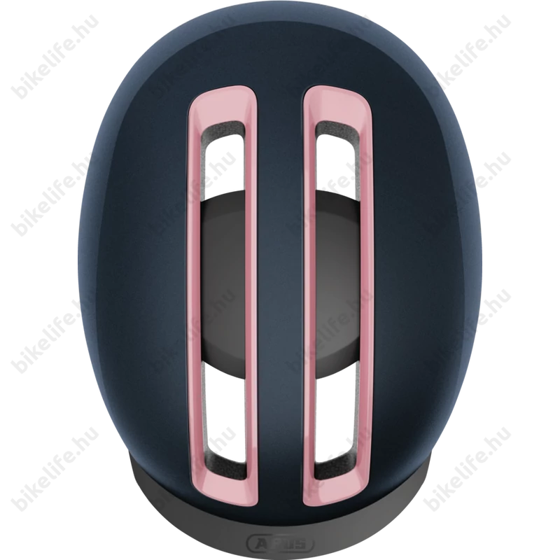 Abus HUD-Y felnőtt városi bukósisak In-Mold, mágneses hátsó lámpa, midnight blue M (54-58cm)