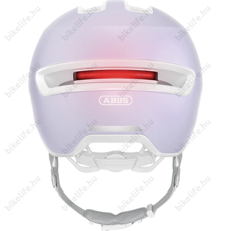 Abus HUD-Y felnőtt városi bukósisak In-Mold, mágneses hátsó lámpa, pure lavender M (54-58cm)