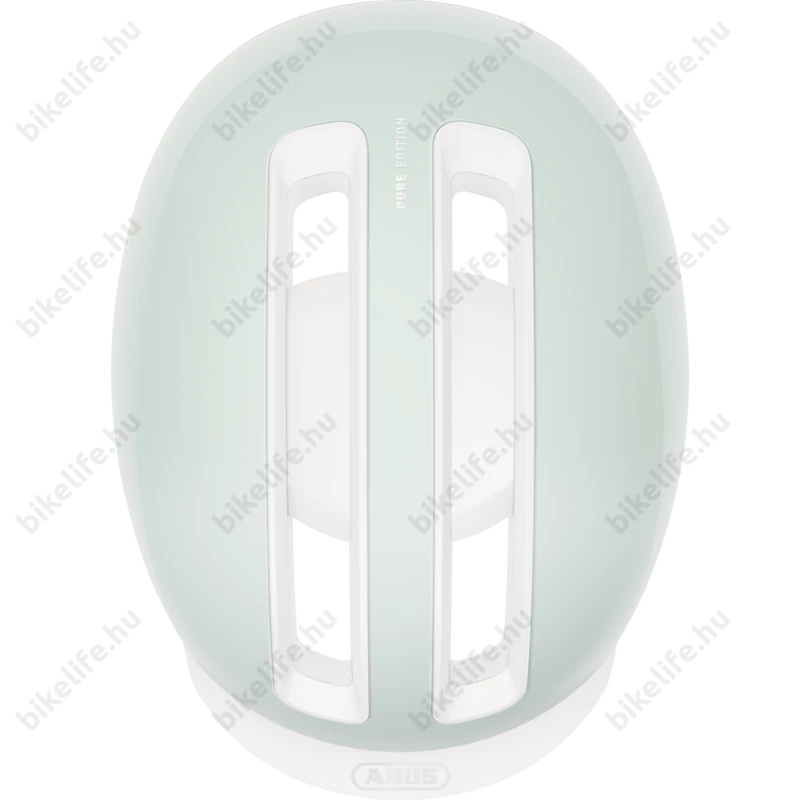 Abus HUD-Y felnőtt városi bukósisak In-Mold, mágneses hátsó lámpa, pure mint S (51-55cm)