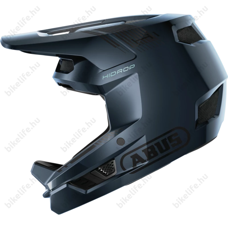ABUS HiDrop fullface kerékpáros bukósisak midnight blue S-es, 55-56cm fejkerületre